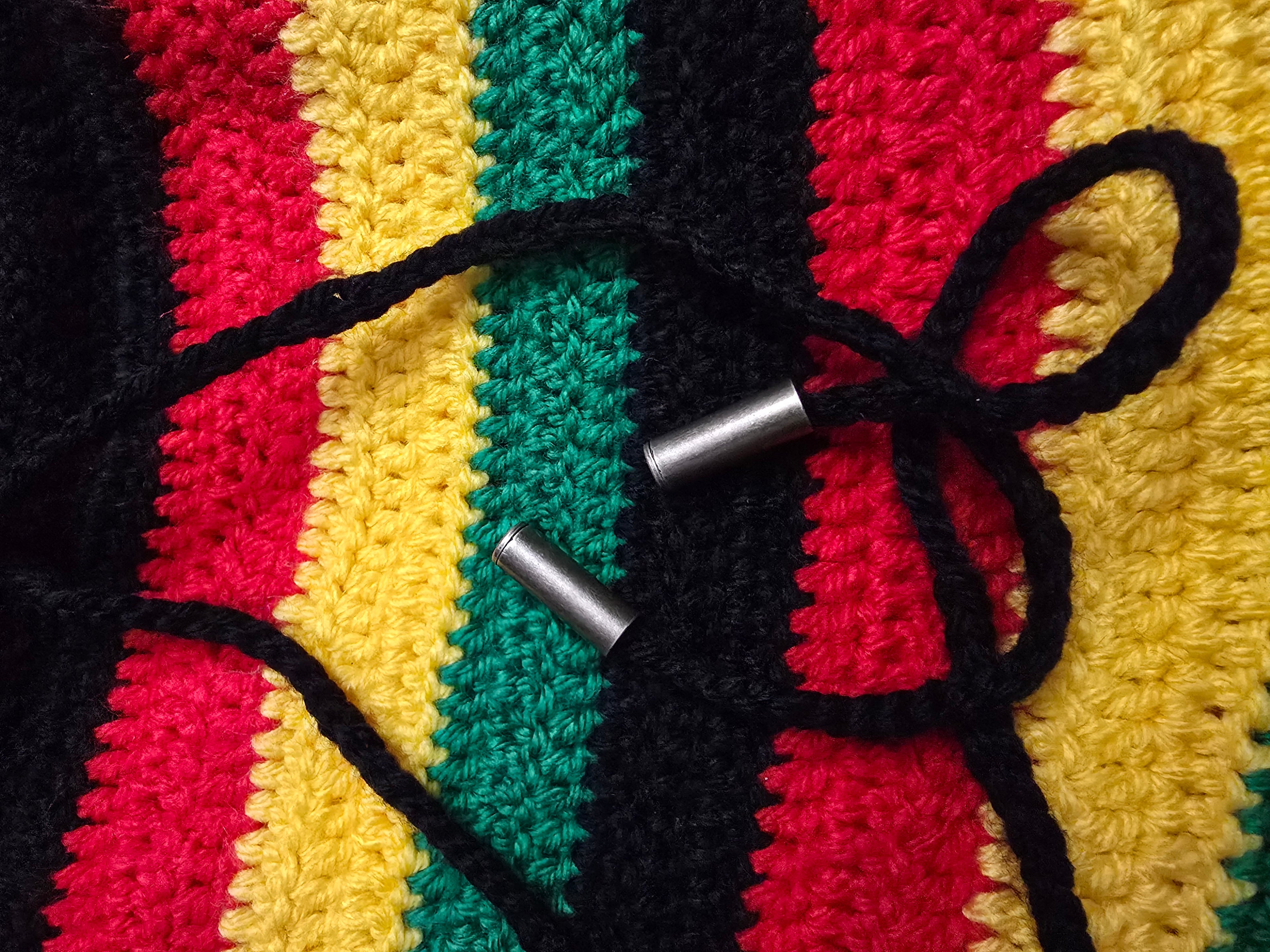 Rasta Crochet shorts