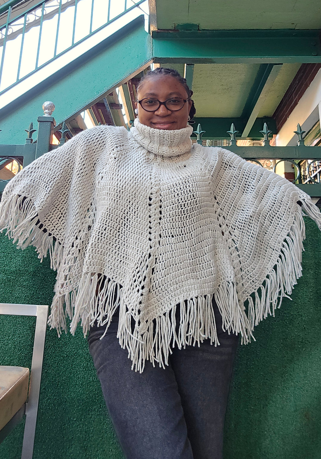 Crochet poncho fall autumn wear