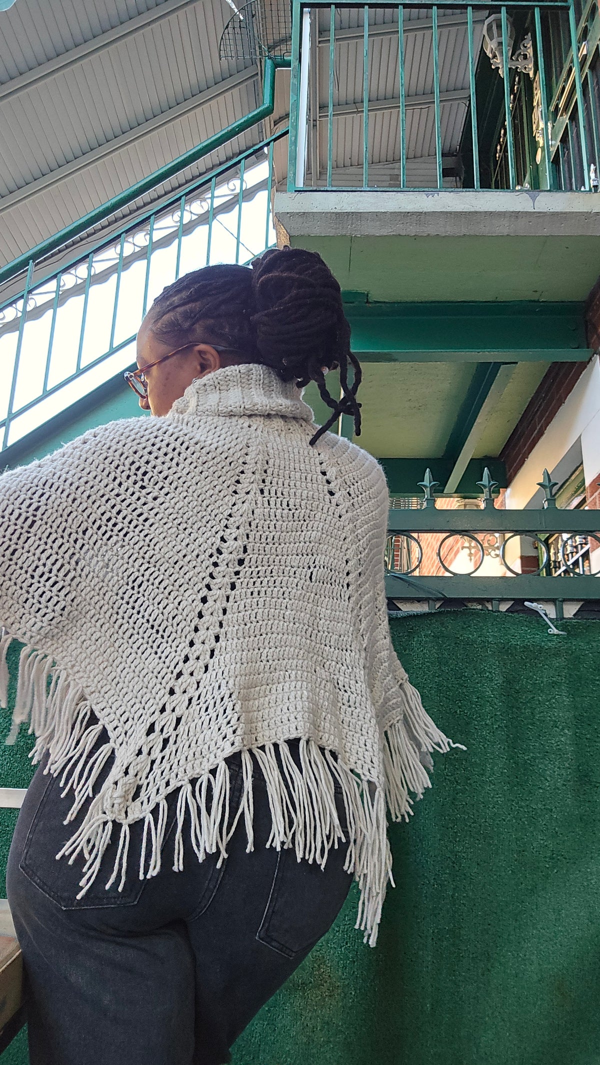 Crochet poncho fall autumn wear