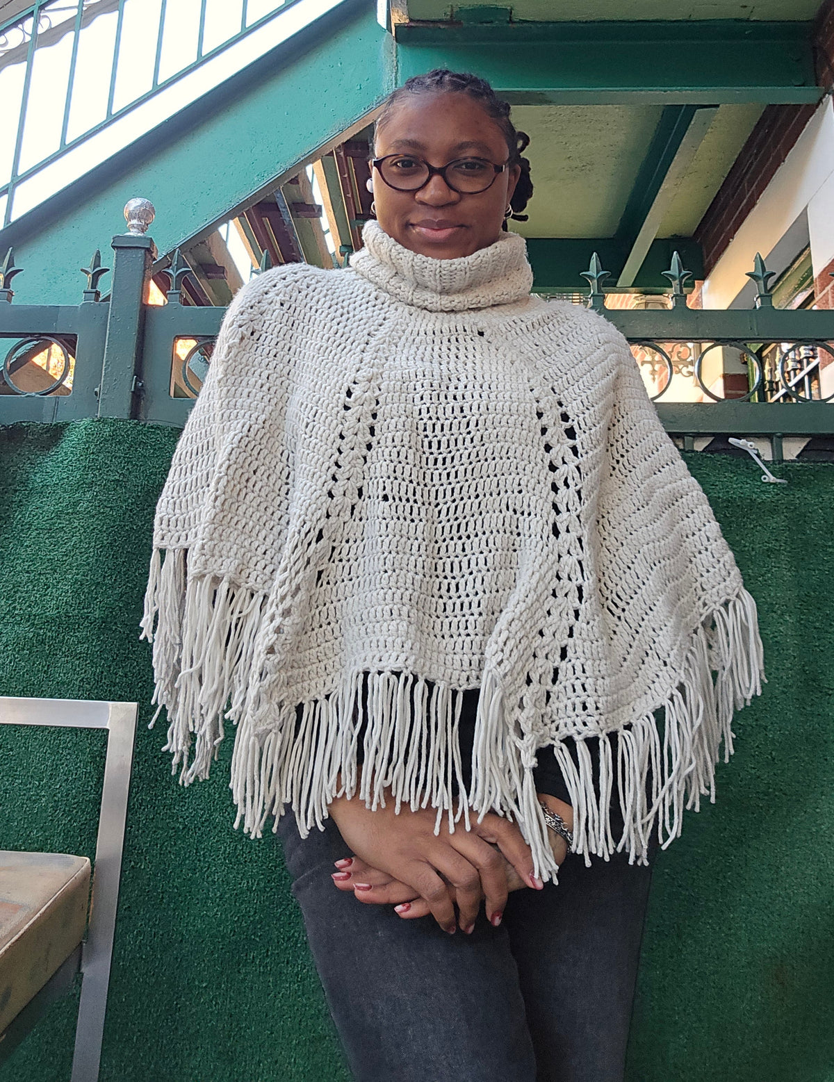 Crochet poncho fall autumn wear