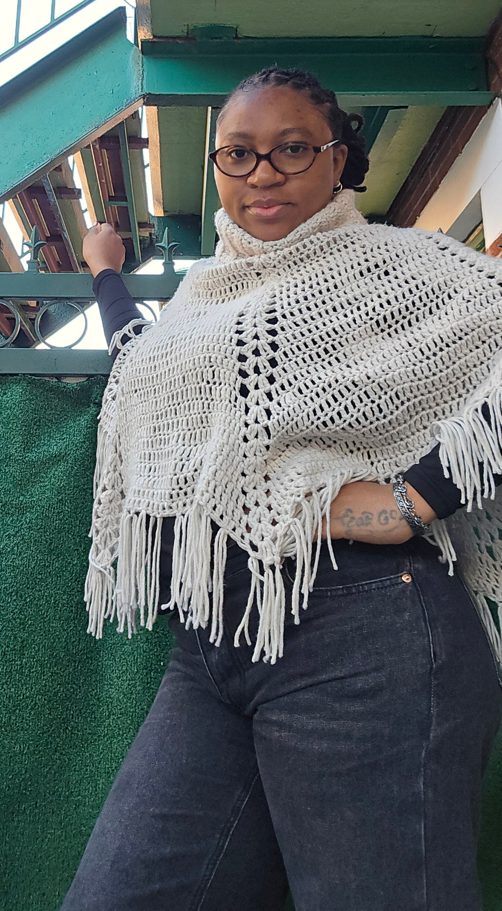 Crochet poncho fall autumn wear