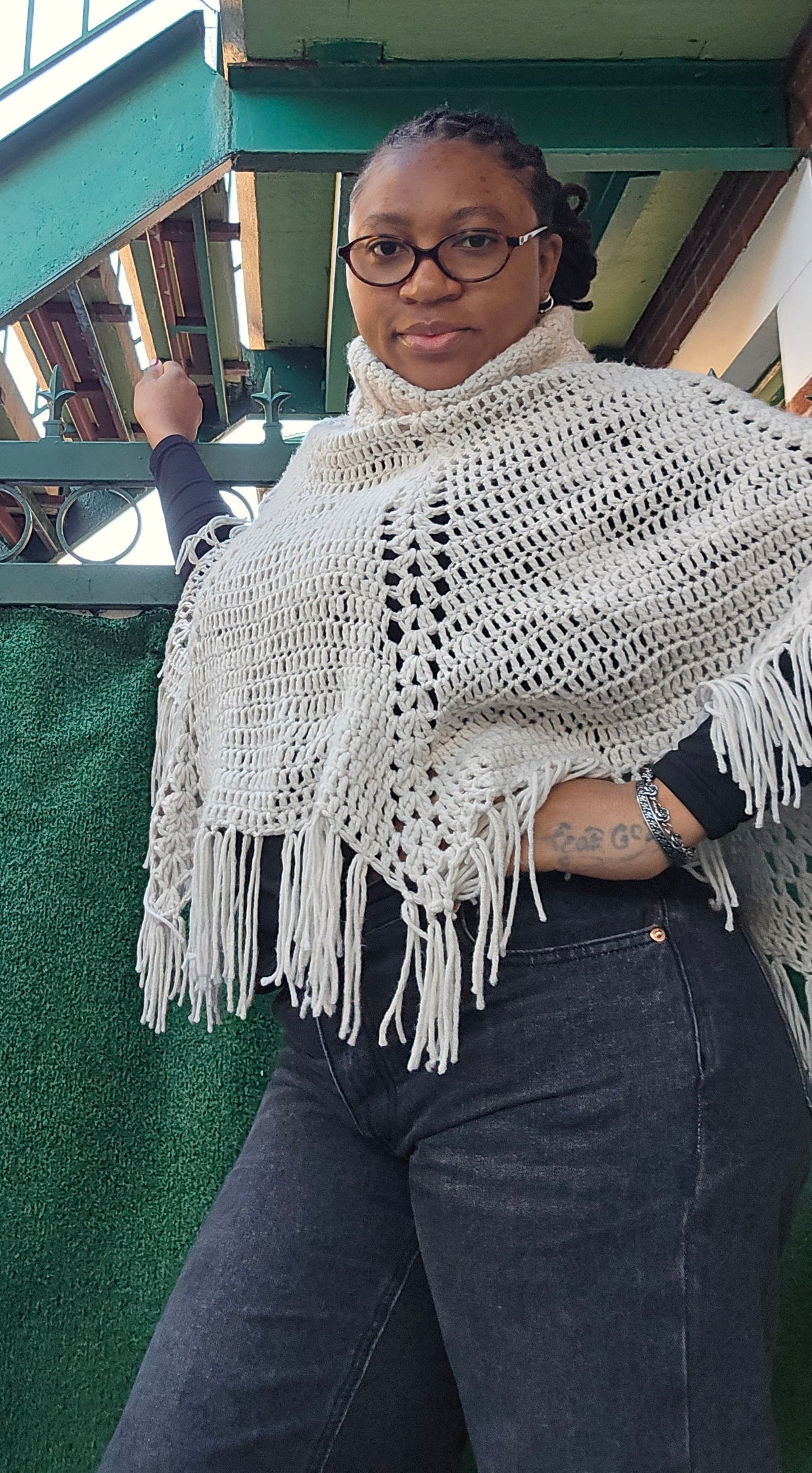 Crochet poncho fall autumn wear