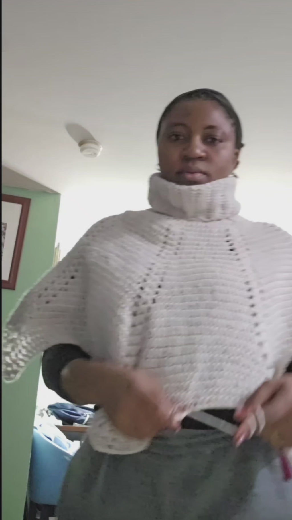 Crochet poncho fall autumn wear