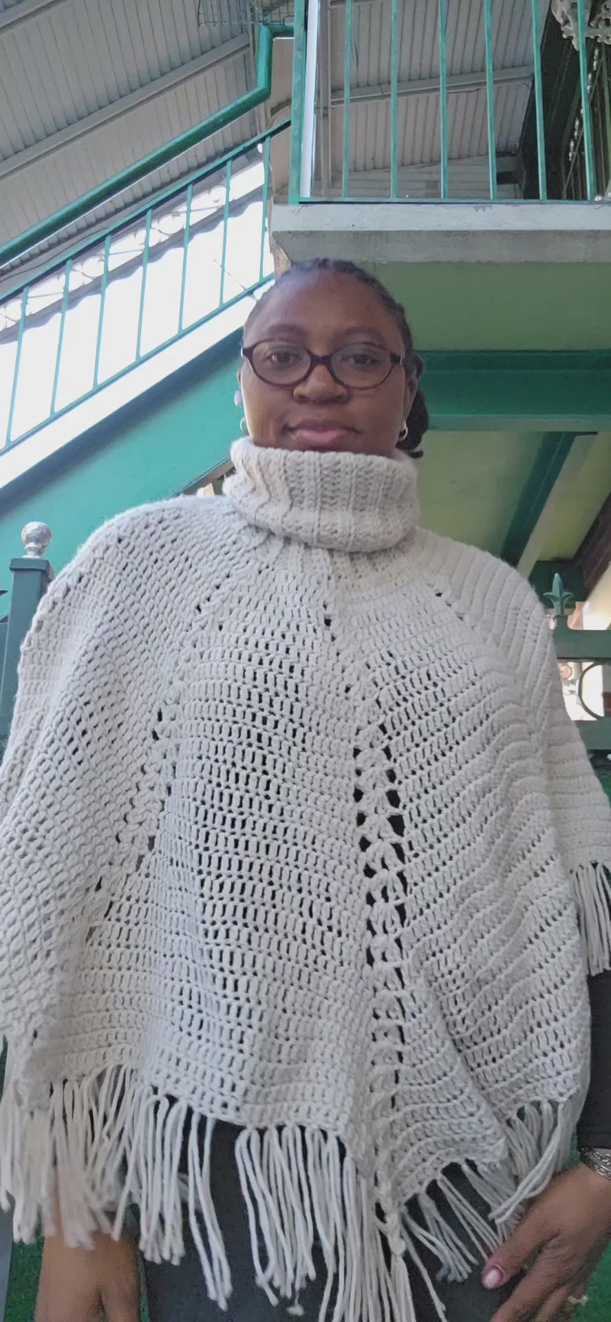 Crochet poncho fall autumn wear