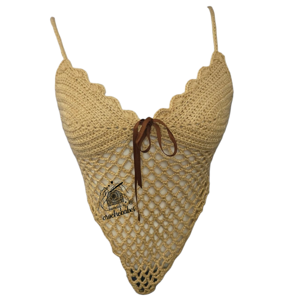 Crochet Heart Top Pattern PDF Digital Download