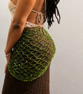 Sequin Crochet Wrap Skirt