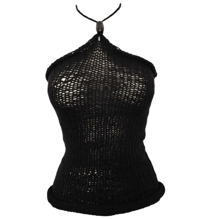 Lacy Knit Top with Crochet Scrunchies