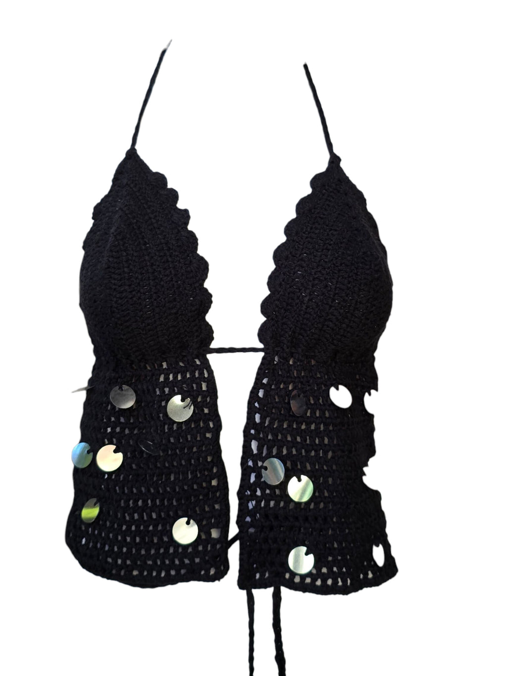 Sequin Crochet Top