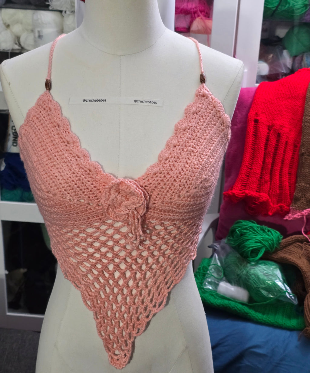 Crochet Heart Top Pattern PDF Digital Download