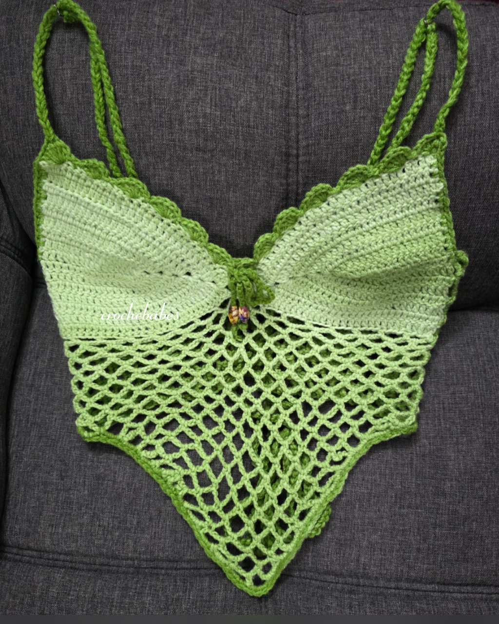 Crochet Heart Top Pattern PDF Digital Download