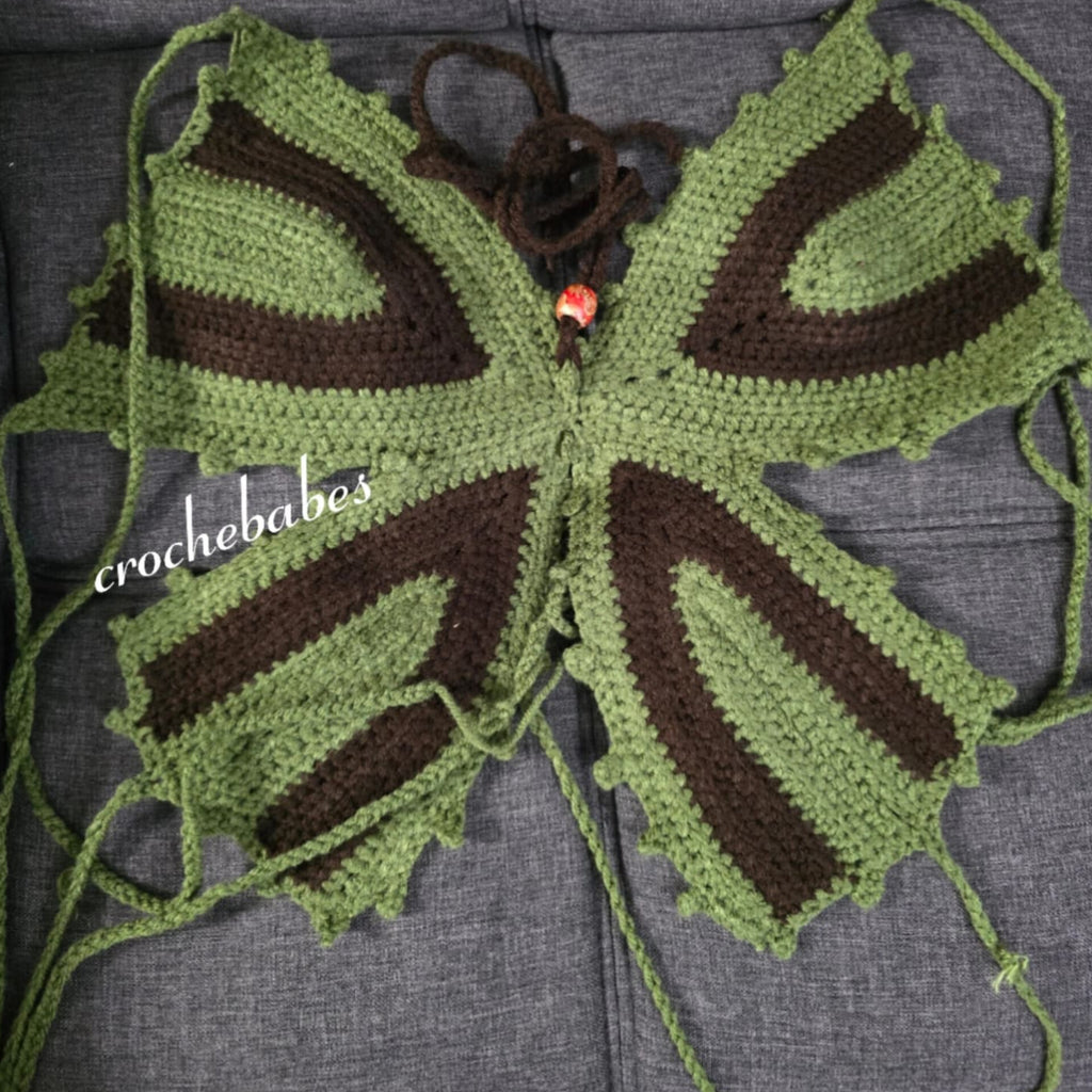 Crochet Butterfly Top Pattern PDF Digital Download