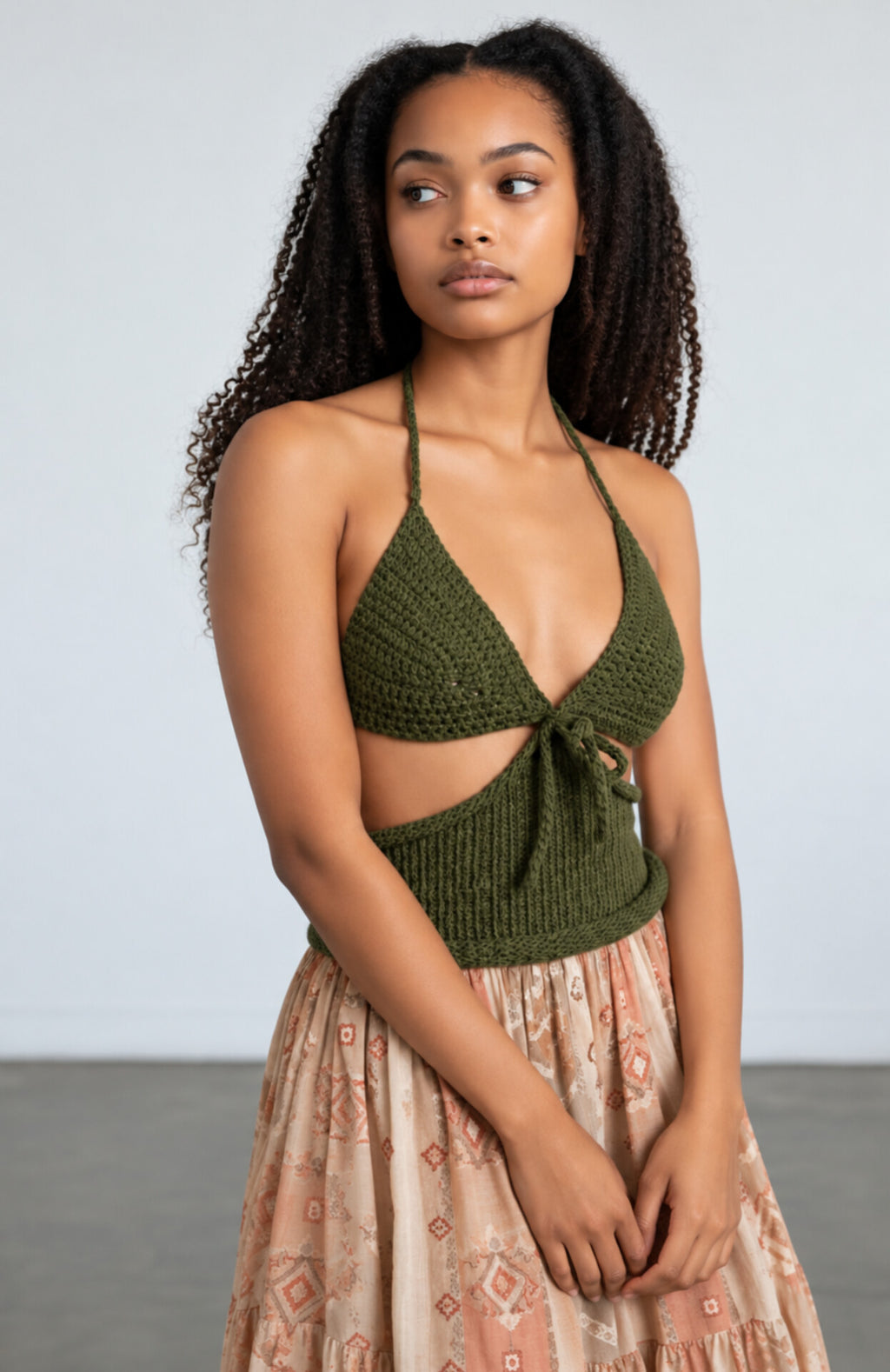 Crochebabes Knit Halter Top