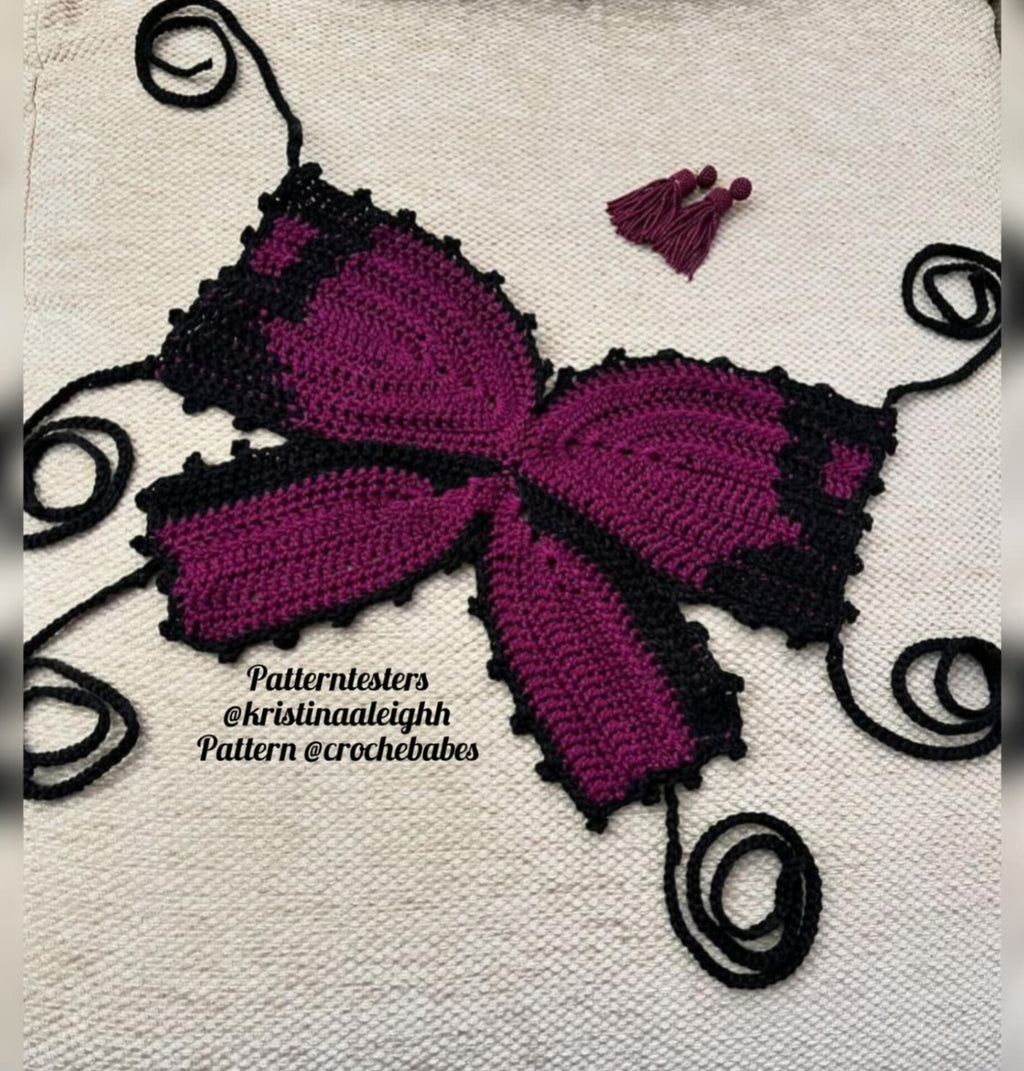Crochet Butterfly Top Pattern PDF Digital Download