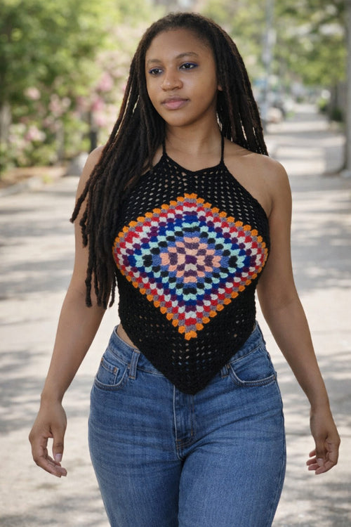 Crochet resort wear crochet top